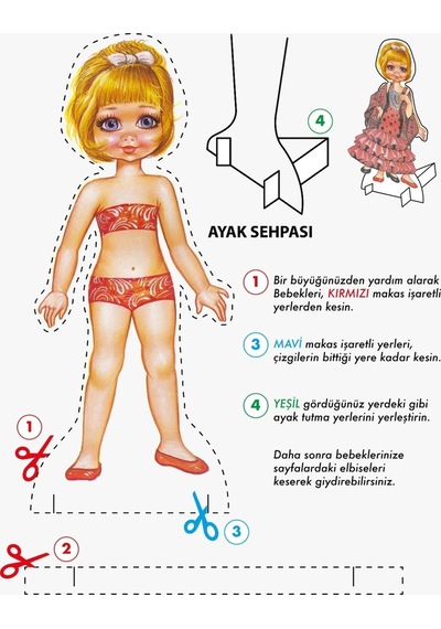 Şebnem Bebek 15 Li Moda, Kostümler, Minikler Full Set Bebek Giysileri Etkinlik Kitabı