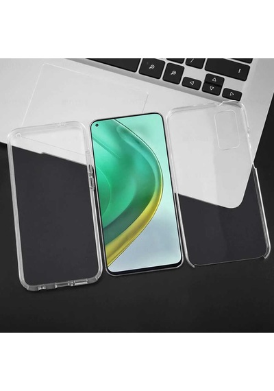 Xiaomi Mi 10T Pro 5G Kılıf Enjoy 360 Derece Tam Kaplayan Silikon Renksiz