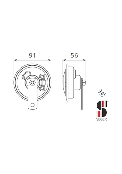 Seger Didit Korna 12Volt İnce Ses 50Fı