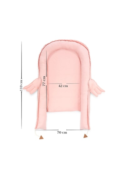 Melek Kanatlı Babynest, Bebek Yatağı-pembe, İlk Yatağım, Oyuncak Barlı Bebek Yuvası