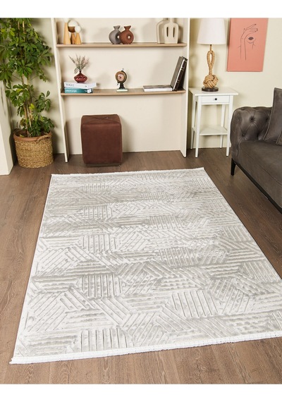 Mariesse Home Vista Koleksiyonu Modern Dokuma Halı Salon Oturma Odası Koridor Halısı Gri