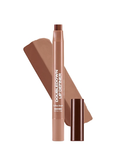 Sacheu Doubledown Lip Definer 2'si 1 Arada Dudak Kalemi Ve Balm 04 Coffee Break 1.3gr