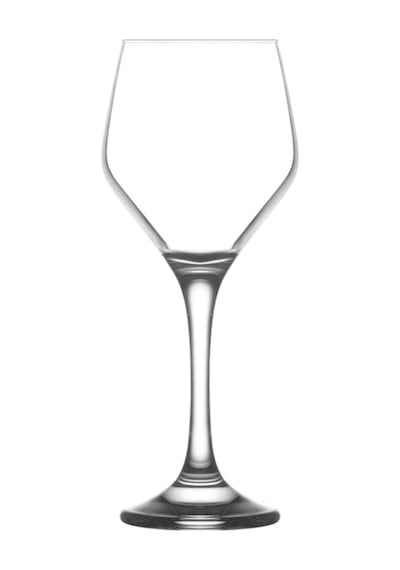 Lav Ella Cam Goblet 6'lı 330 ml Ayaklı (Şarap Kadehi , Kokteyl Bardağı)