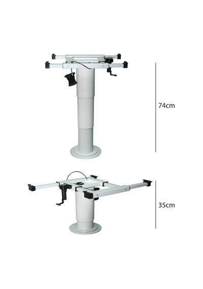 Ranger 360 Döner Masa Ayağı Yükseklik Ayarlı 35-74 Otomatik - Gri-828