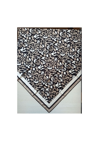 Trend Dijital Baskı Batik Desenli Royan Eşarp Desen 3 Renk 5 Çok Renkli