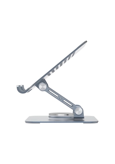 Bix Ps01 360 Dönebilen Isı Dağıtımlı Katlanabilir Metal Tablet Standı Apple Uyumlu iPad Tutucu Gri