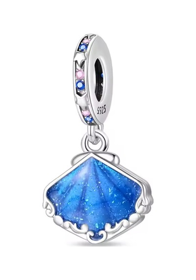 Fubena Okyanus Işıltısı Sallantılı Charm Gümüş