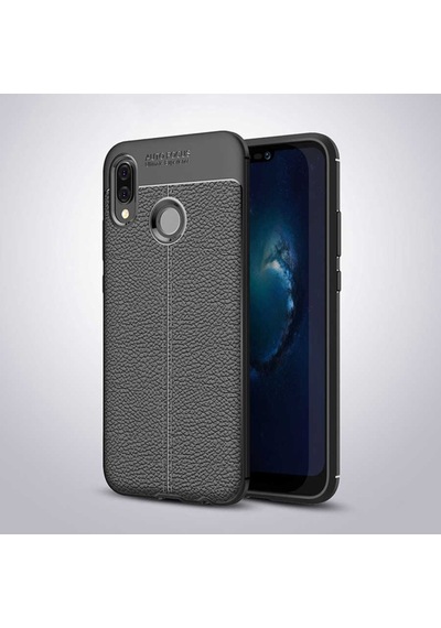 Huawei P20 Lite Kilif Deri Tarzi Niss Silikon Case 389468555