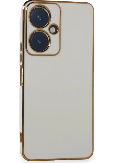 Newface - 757 - Vivo Y27 Kılıf Volet Silikon - Csmo-tex - - Beyaz