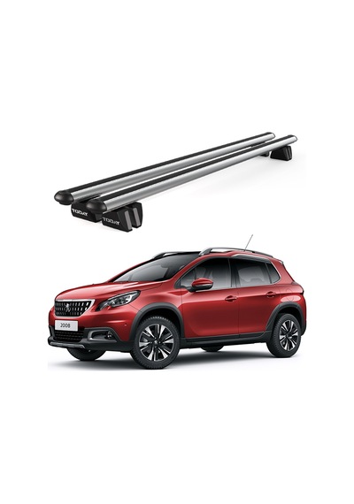 Pençe Peugeot 2008 2013-2020 Uyumlu Gri Ara Atkı Port Bagaj Tavan Barı