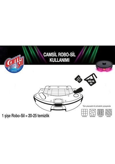 Camsil Robo-Sil Çam Yüzey Temizleyici 6 x 900 ML