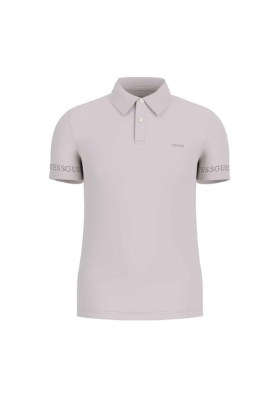 Guess Erkek Nolan Ss Polo Knit T-shirt - Taş 6550777