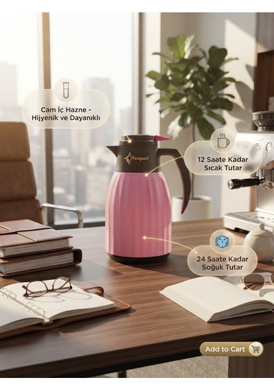 Png-7007 Cam Termos 1,0 Litre Pembe