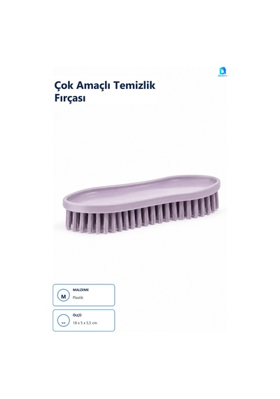 Çok Amaçlı Temizlik Fırçası Çok Renkli 18 Cm