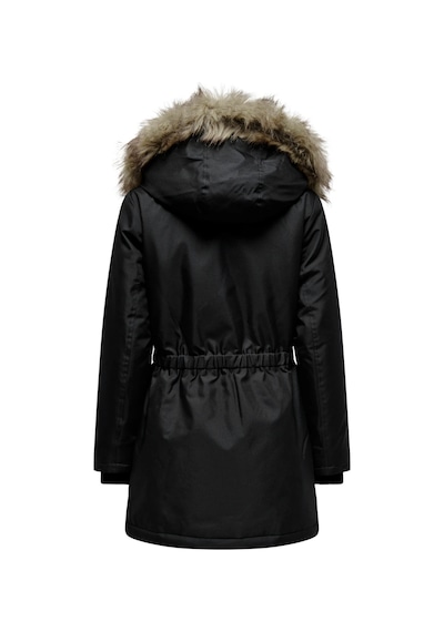 Only Kapüşonlu Siyah Kadın Parka 15304625 001