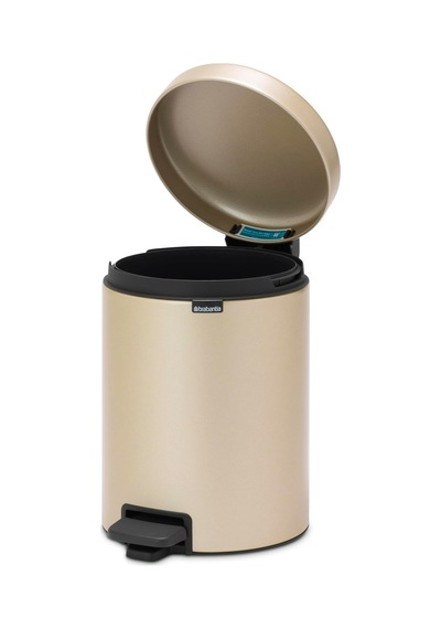 Tr Çöp Kovası, Çelik, Metalik Altın, 5 L