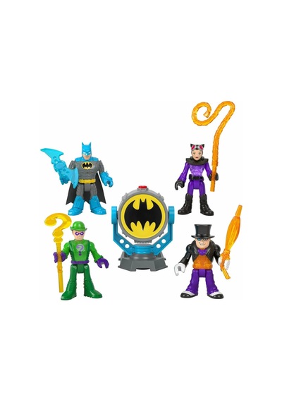 Mey İthalat Hfd47 Bat-tech Bat-signal Figür Seti, Super Friends