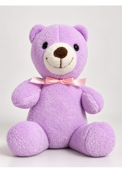 Açık Mor Ayıcık 20 Cm Kişiye Özel Peluş Oyuncak İsimli Ve Özel Tasarım