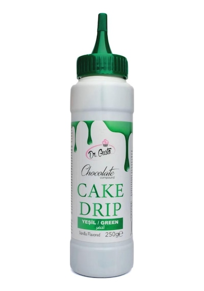 Yeşil Cake Drip 250 G Pasta, Kek Ve Tatlı Üzeri Kaplama Sosu