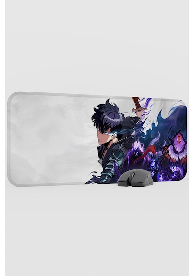 Solo Leveling Anime V4 - 70x30 Xl Gaming Kauçuk Kaymaz Taban Mouse Pad Fare Altlığı
