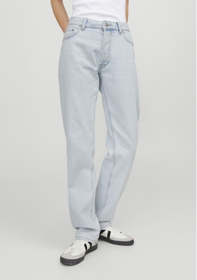 Jack & Jones Kadın Straight Fit Jean - Seoul 12248129 Light Blue Denim Mavi