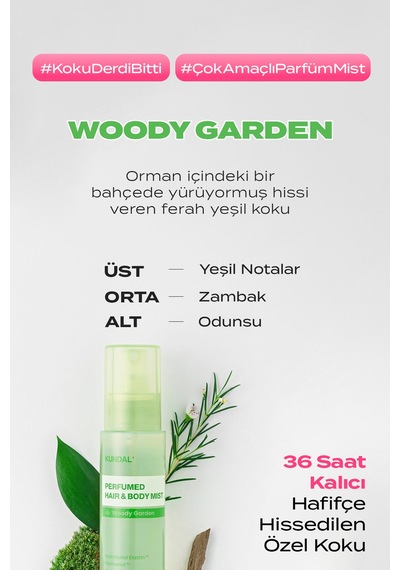 Kundal Perfumed Hair & Body Mist Woody Garden