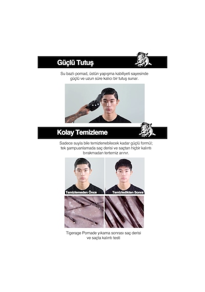 Dashu Classic Tiger Rage Pomade Profesyonel Ve Parlak Bitişli Güçlü Tutuşa Sahip Saç Sabitleyici Jel 160 ML