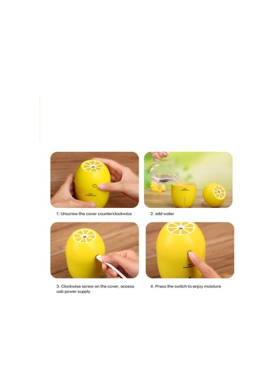 Papatya Yağı Limon 180 Ml Hava Nemlendirici Buhar Makinası Serinletici Aromaterapi Difüzör