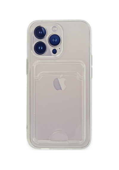 Newface Apple Uyumlu iPhone 14 Pro Premium Kartlı Şeffaf Kılıf