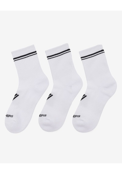 Skechers Wo1/2 Terry Low Crew - 3'lü Paket Kadın Çorap Kadın Beyaz Çorap S600187-100
