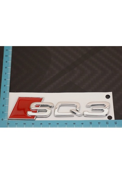 Audi Sq3 Bagaj Krom Metal 3M 3D Yazı Logo Amblem