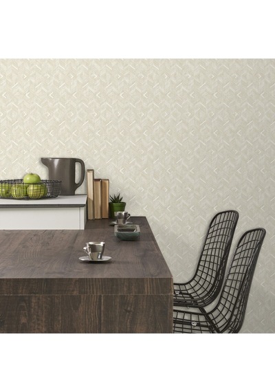 Geometrik Desen Duvar Kağıdı, Bej, Beta 1107-1, 16,50 M²