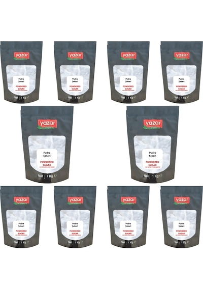 1 Kg X 10 Paket Yazar Pudra Şekeri
