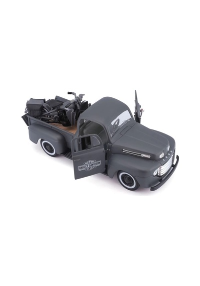 1:24 1948 Ford F-1 Pickup Model Araba 32185 - Gri Çok Renkli