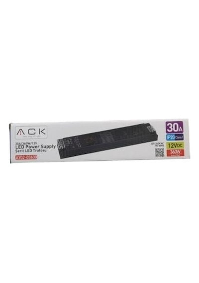 Ack Led Trafosu 30a 12v 360w Slim Led Trafosu Ay-0203600