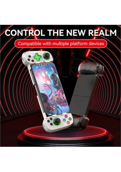 Teleskopik Cep Telefonu Gamepad Bluetooth Uyumlu 5.0 Android İos Ps4 İçin Kablosuz Konsol D7