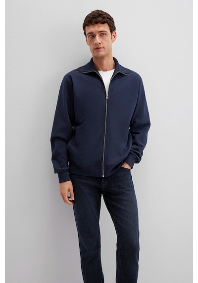 Mavi Erkek Full Zıp Sweatshırt Gece Lacivert 0s10521-70490 Lacivert