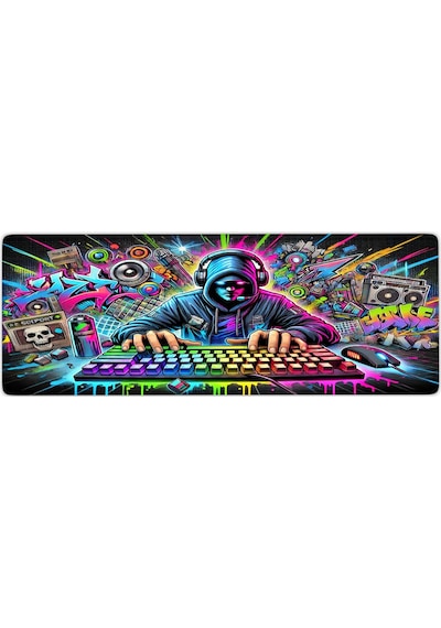 Gaming Oyuncu Xl Mouse Pad Kaydırmaz Dikişli 80 30 Cm Mousepad 20