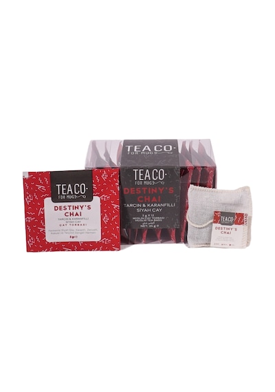 Tea Co. Destiny's Chai Tarçın & Karanfilli Siyah Çay Müslin Torba 12 x 2 G