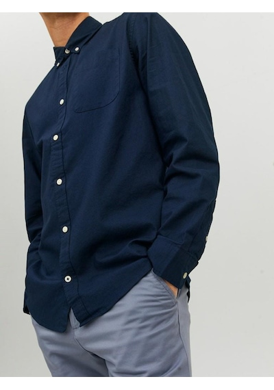 Jack & Jones Klasik Oxford Gömlek 12182486 Navy Blazer Lacivert