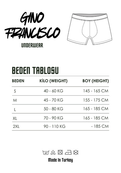 Gino Francisco Erkek Boxer 3'lü Paket Pamuklu Esnek Rahat Kesim Ignite Collection Premium Kutulu Set Kırmızı - Gri - Mavi