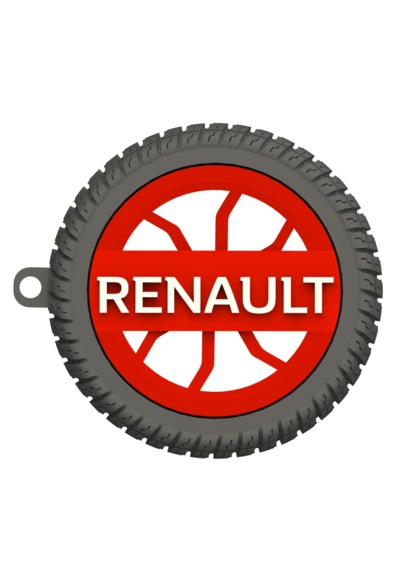 Renault Uyumlu Özel Tasarım Anahtarlık - Premium Hafif Ve Dayanıklı Kırmızı
