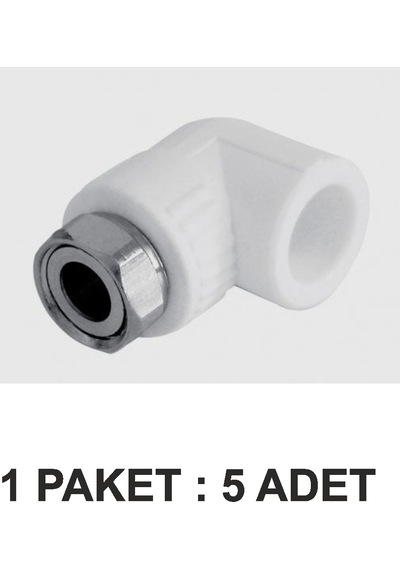 Pp-r Metal Dirsekli Pratik Rekor Dn 25 Paket 5 Lu