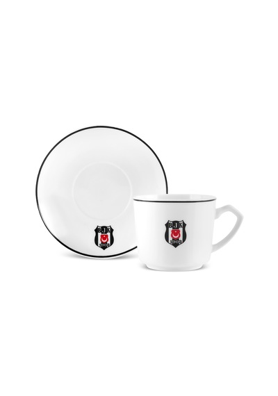 Karaca X Beşiktaş Lisanslı 6 Kişilik Kahve Fincan Takımı 80 Ml Siyah