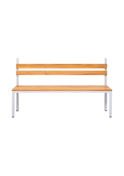 Ayakkabılıksız 4 Ayaklı Tek Taraflı Bank, Kanca Şeritli Bank, 7 Kanca, 150x43x170 Cm, Spor Bankı