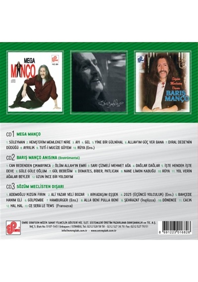 Barış Manço- Arşiv Serisi 2 3 CD