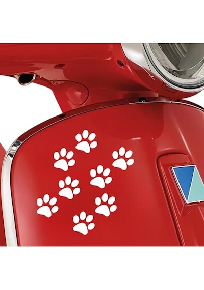 Kedi Patisi Motorsiklet, Laptop, Kask, Araba Sticker 8'li