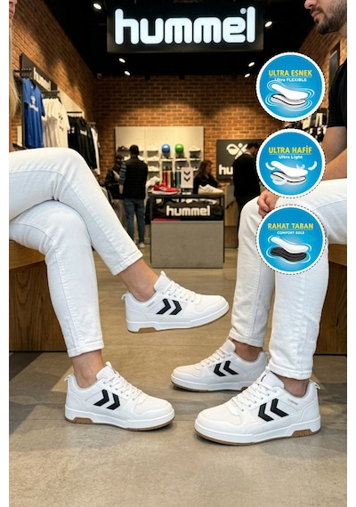 Hummel 900872 Hml Versay Iı Beyaz-siyah Unisex Spor Ayakkabı Beyaz - Siyah