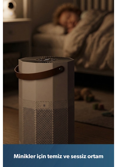 Homend 9012H Wi-Fi Destekli UV-C ve İyonizerli Akıllı Hava Temizleme Makinesi Beyaz