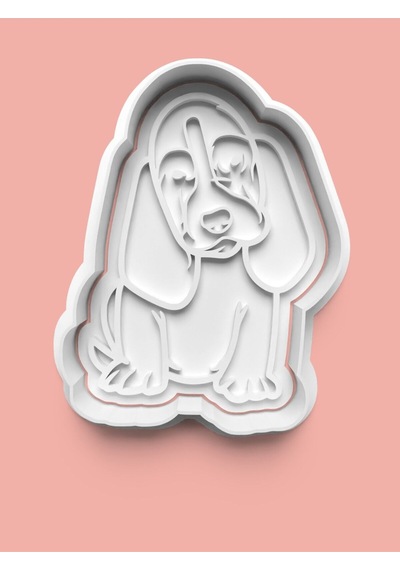 Basset Hound Köpek Figürü Kurabiye Kalıbı Ve Şeker Hamuru Kalıbı